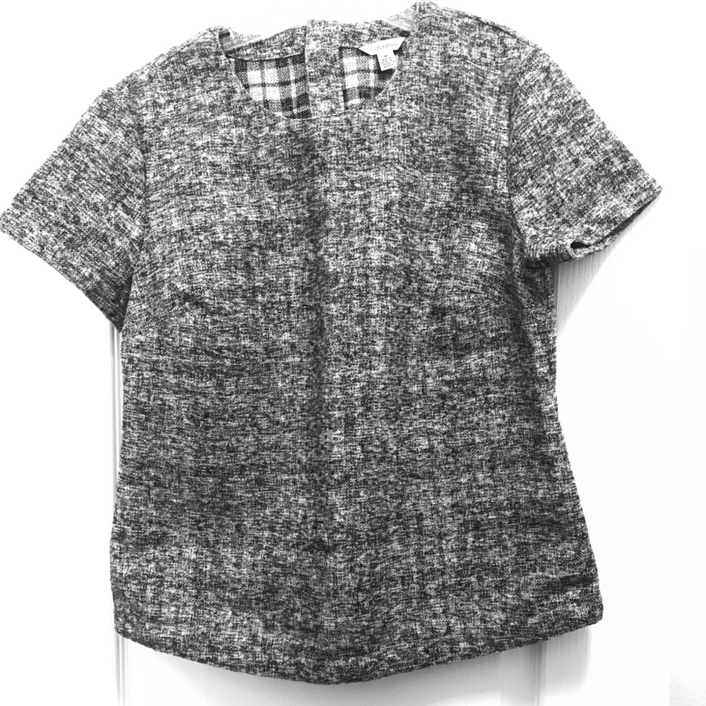 Never Worn Black & White short sleeve shirt